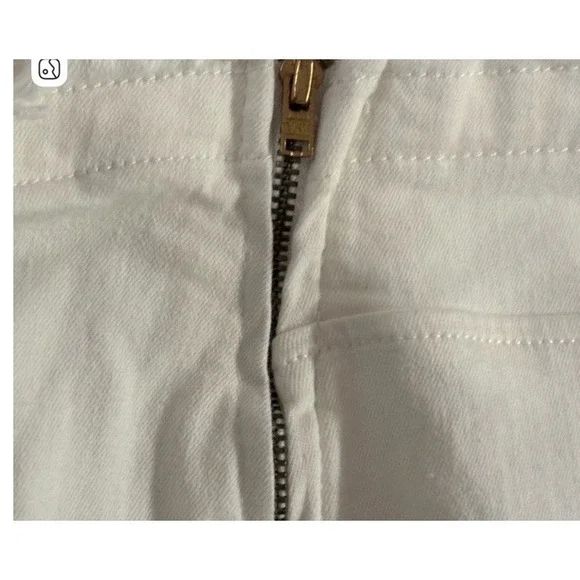 BDG Urban Outfitters V-Front Ruched Flare Jeans White Size 29 Exc Cond - Picture 4 of 6